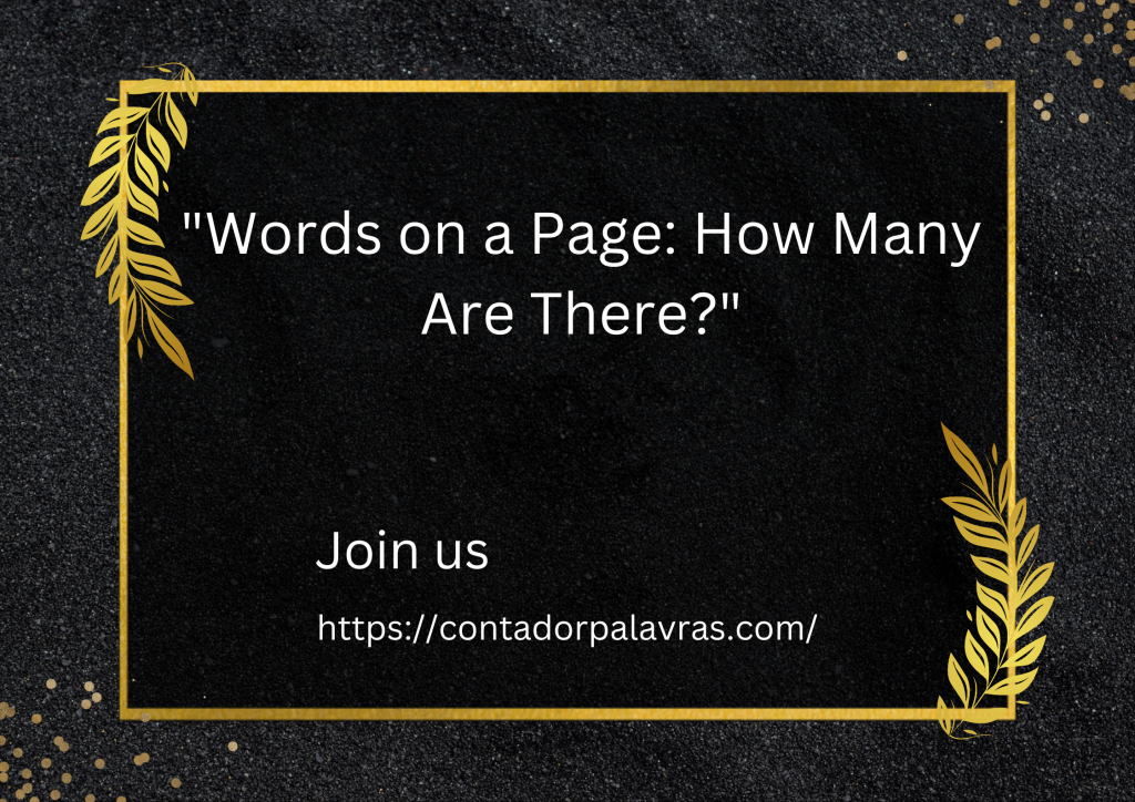 "Words on a Page: How Many Are There?"